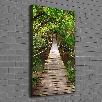 Foto obraz canvas pionowy Most wiszący