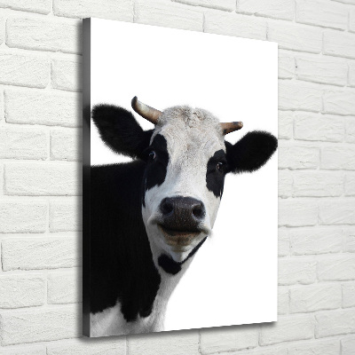 Foto obraz canvas pionowy Łaciata krowa