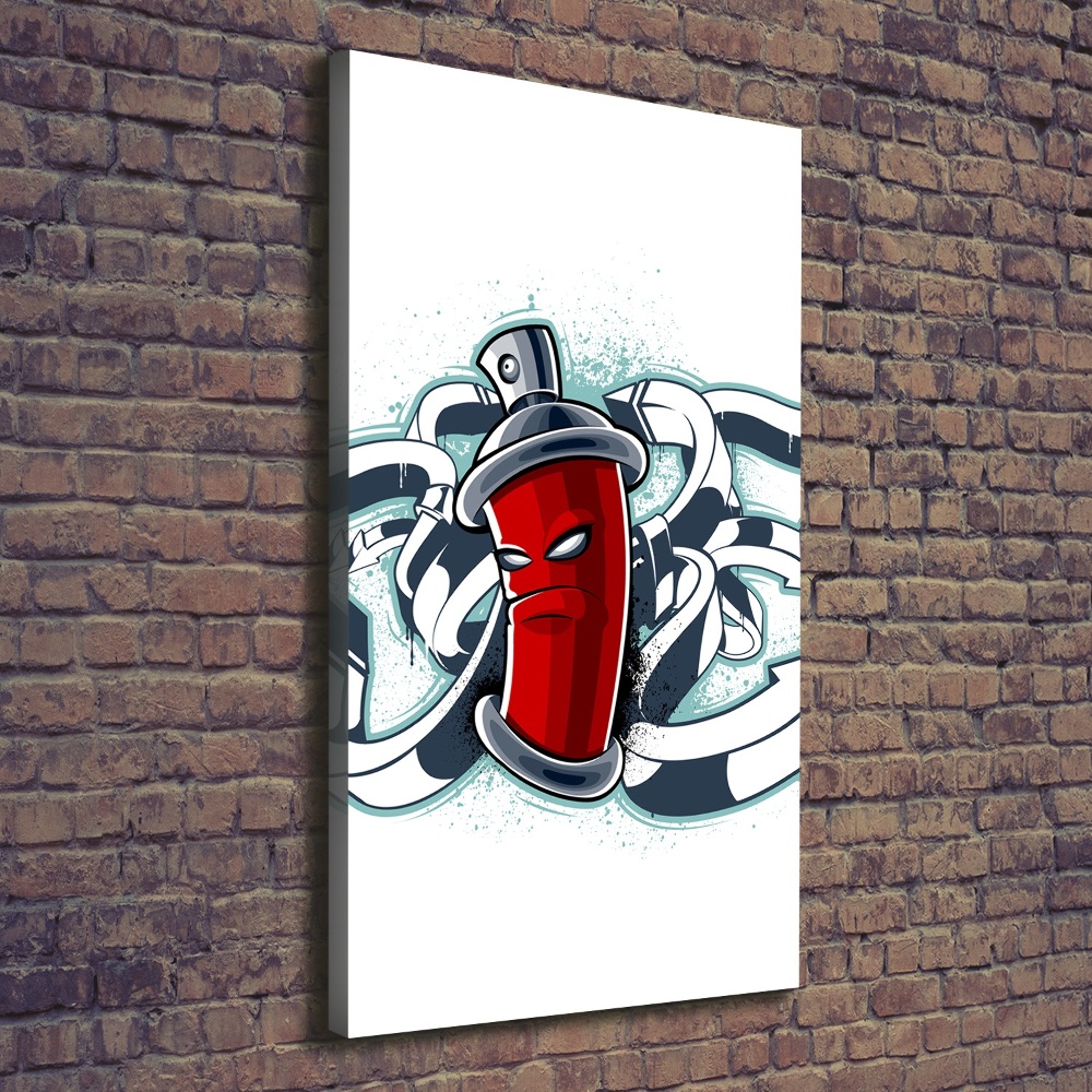 Foto obraz na płótnie do salonu pionowy Graffiti