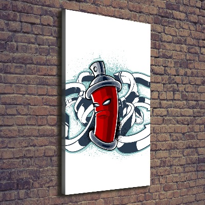 Foto obraz na płótnie do salonu pionowy Graffiti