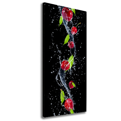 Nowoczesny fotoobraz canvas na ramie pionowy Wiśnie