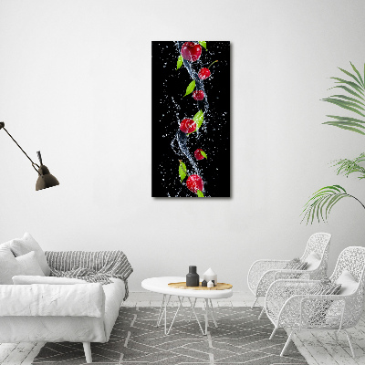 Nowoczesny fotoobraz canvas na ramie pionowy Wiśnie