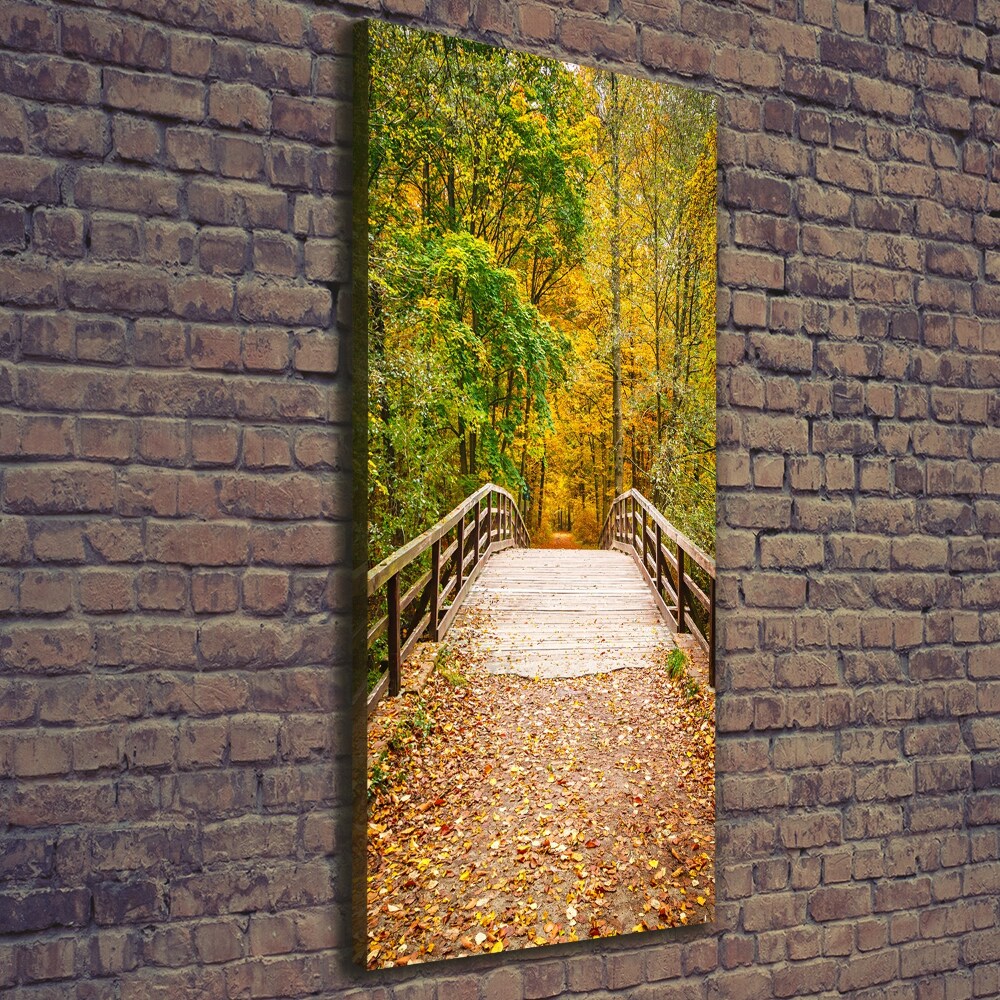 Foto obraz canvas pionowy Las jesienią