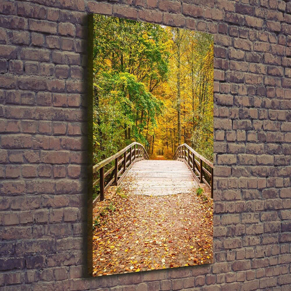 Foto obraz canvas pionowy Las jesienią