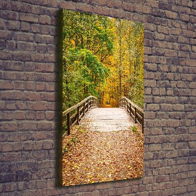 Foto obraz canvas pionowy Las jesienią