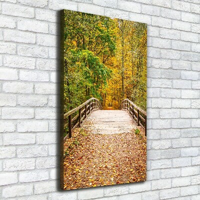 Foto obraz canvas pionowy Las jesienią