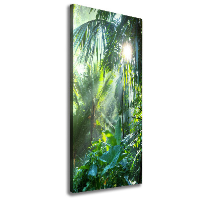 Nowoczesny obraz canvas na ramie pionowy Dżungla