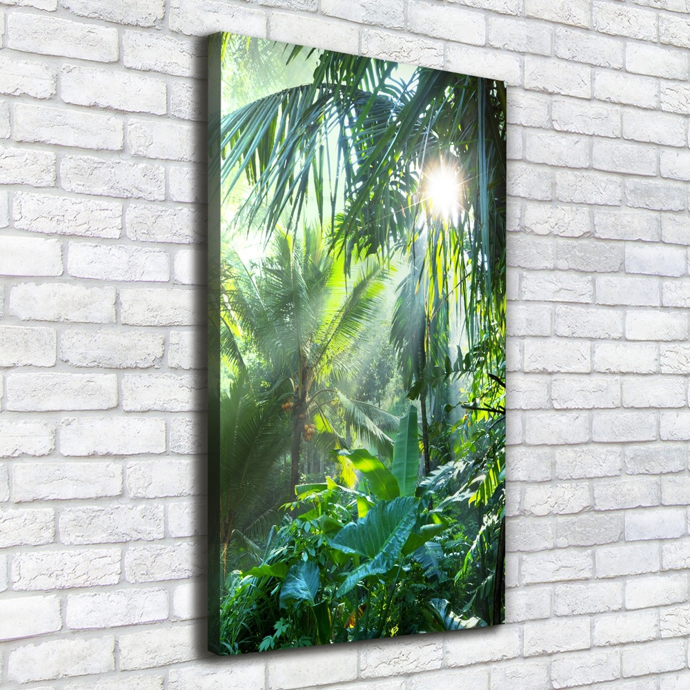 Nowoczesny obraz canvas na ramie pionowy Dżungla