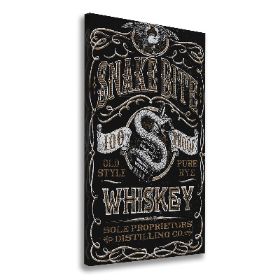 Nowoczesny obraz canvas na ramie pionowy Whiskey