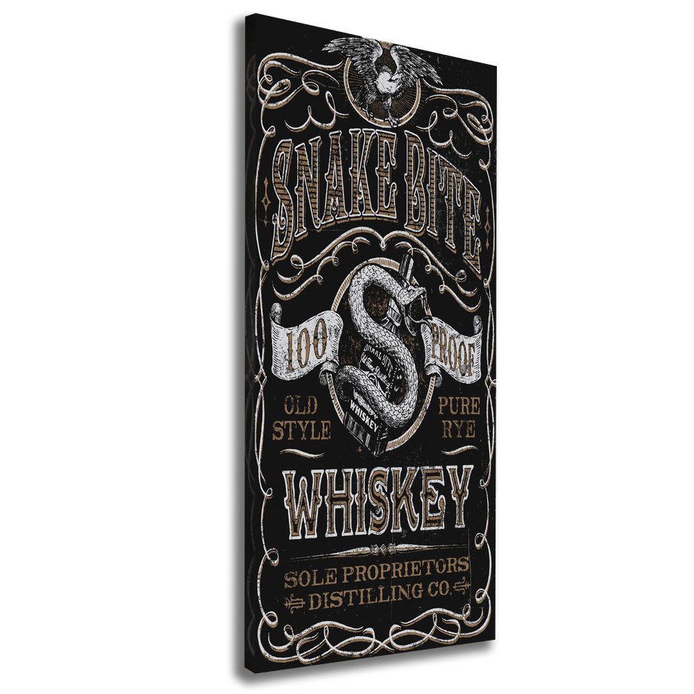Nowoczesny obraz canvas na ramie pionowy Whiskey
