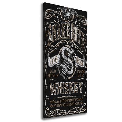 Nowoczesny obraz canvas na ramie pionowy Whiskey