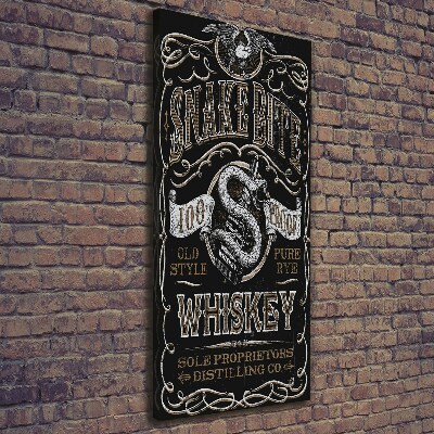 Nowoczesny obraz canvas na ramie pionowy Whiskey