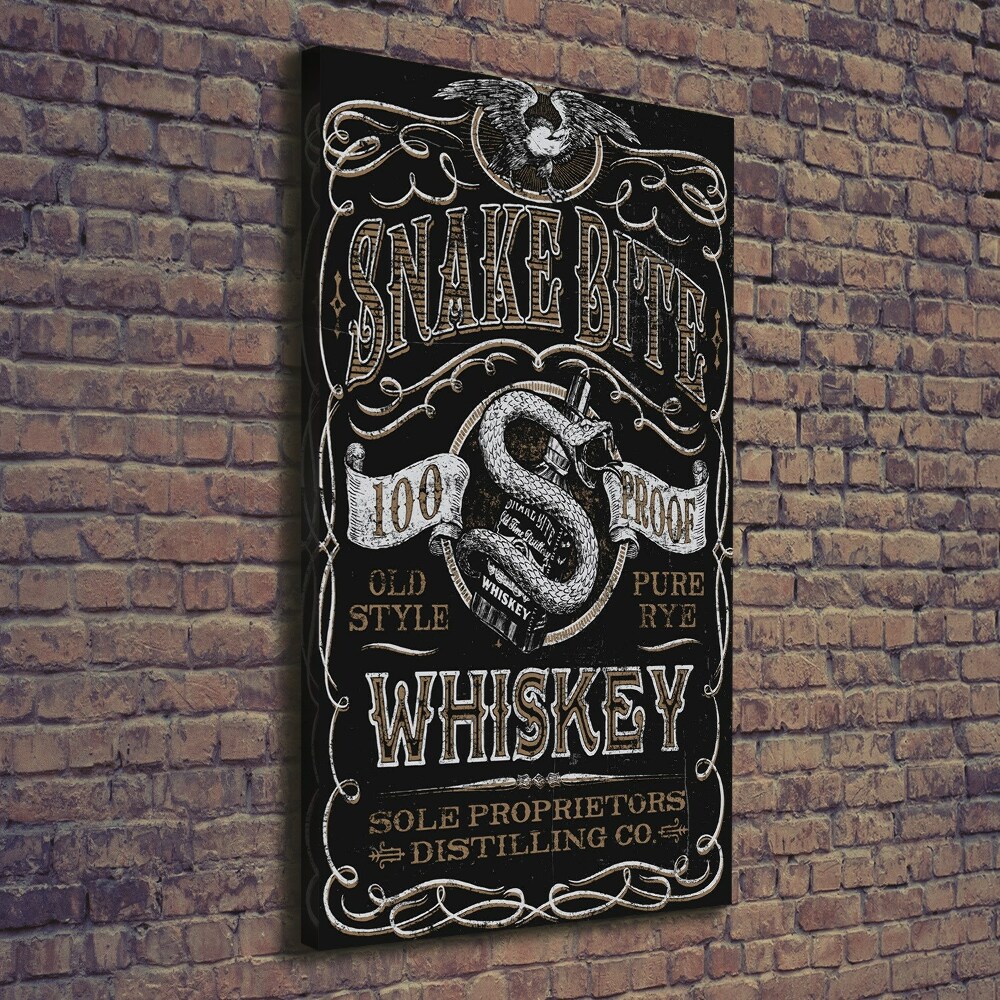 Nowoczesny obraz canvas na ramie pionowy Whiskey