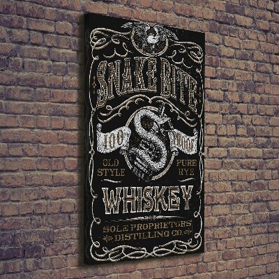 Nowoczesny obraz canvas na ramie pionowy Whiskey