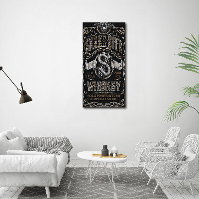 Nowoczesny obraz canvas na ramie pionowy Whiskey