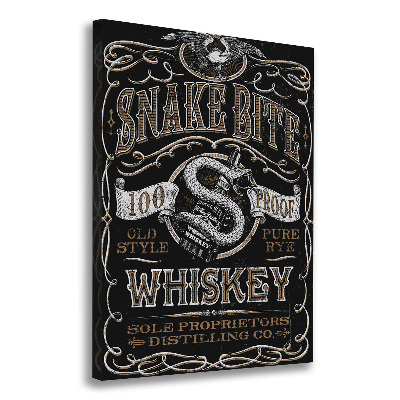 Nowoczesny obraz canvas na ramie pionowy Whiskey