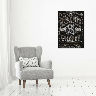 Nowoczesny obraz canvas na ramie pionowy Whiskey
