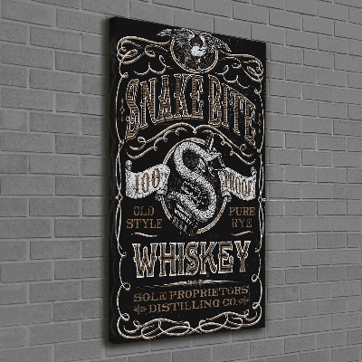 Nowoczesny obraz canvas na ramie pionowy Whiskey