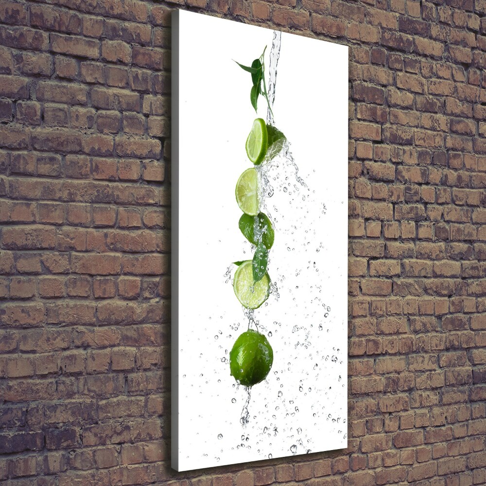 Nowoczesny obraz canvas na ramie pionowy Limonki