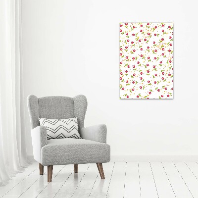 Nowoczesny fotoobraz canvas na ramie pionowy Wiśnie