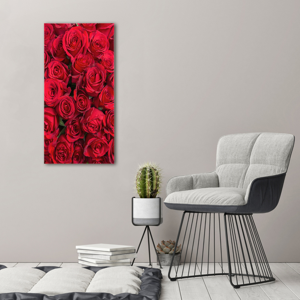 Foto-obraz canvas do salonu Czerwone róże