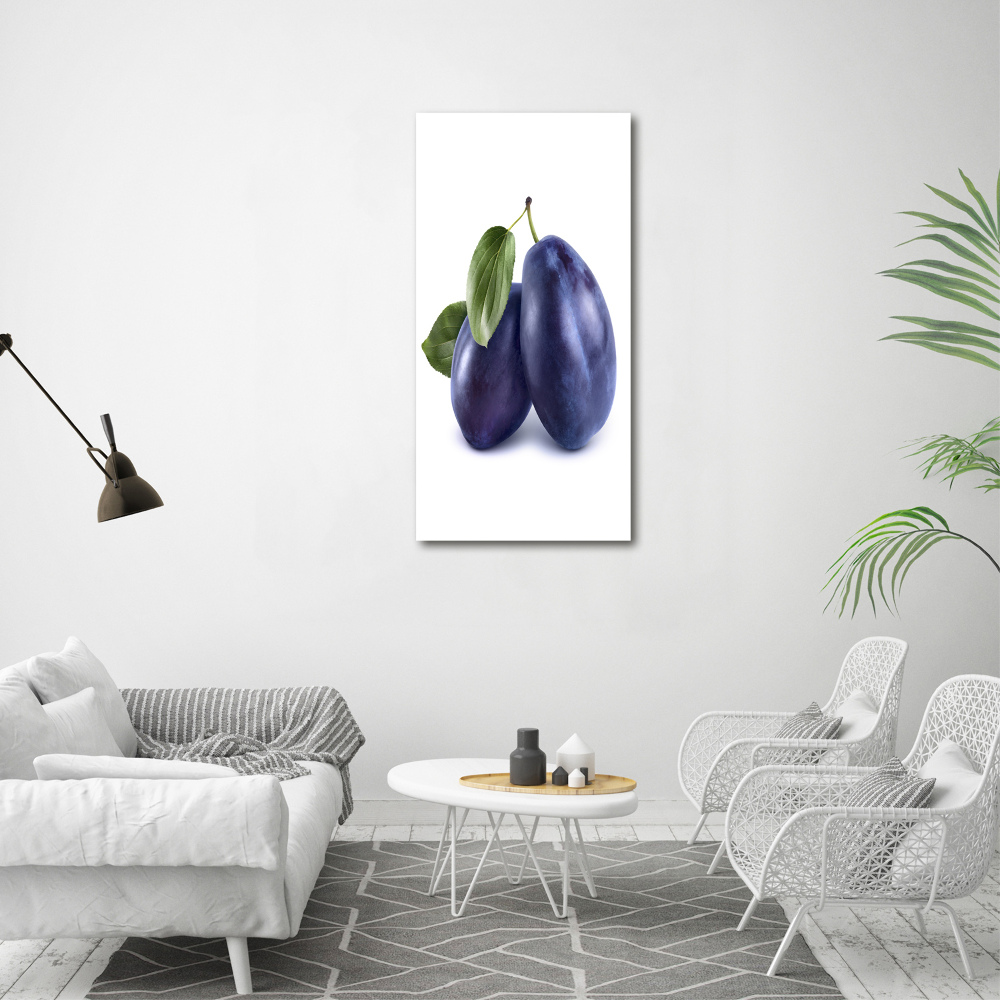 Nowoczesny fotoobraz canvas na ramie pionowy Śliwki