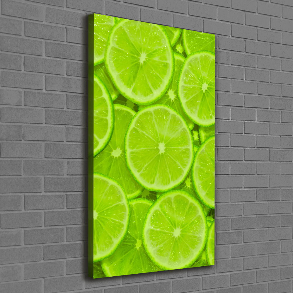 Nowoczesny obraz canvas na ramie pionowy Limonki