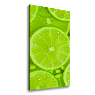 Nowoczesny obraz canvas na ramie pionowy Limonki