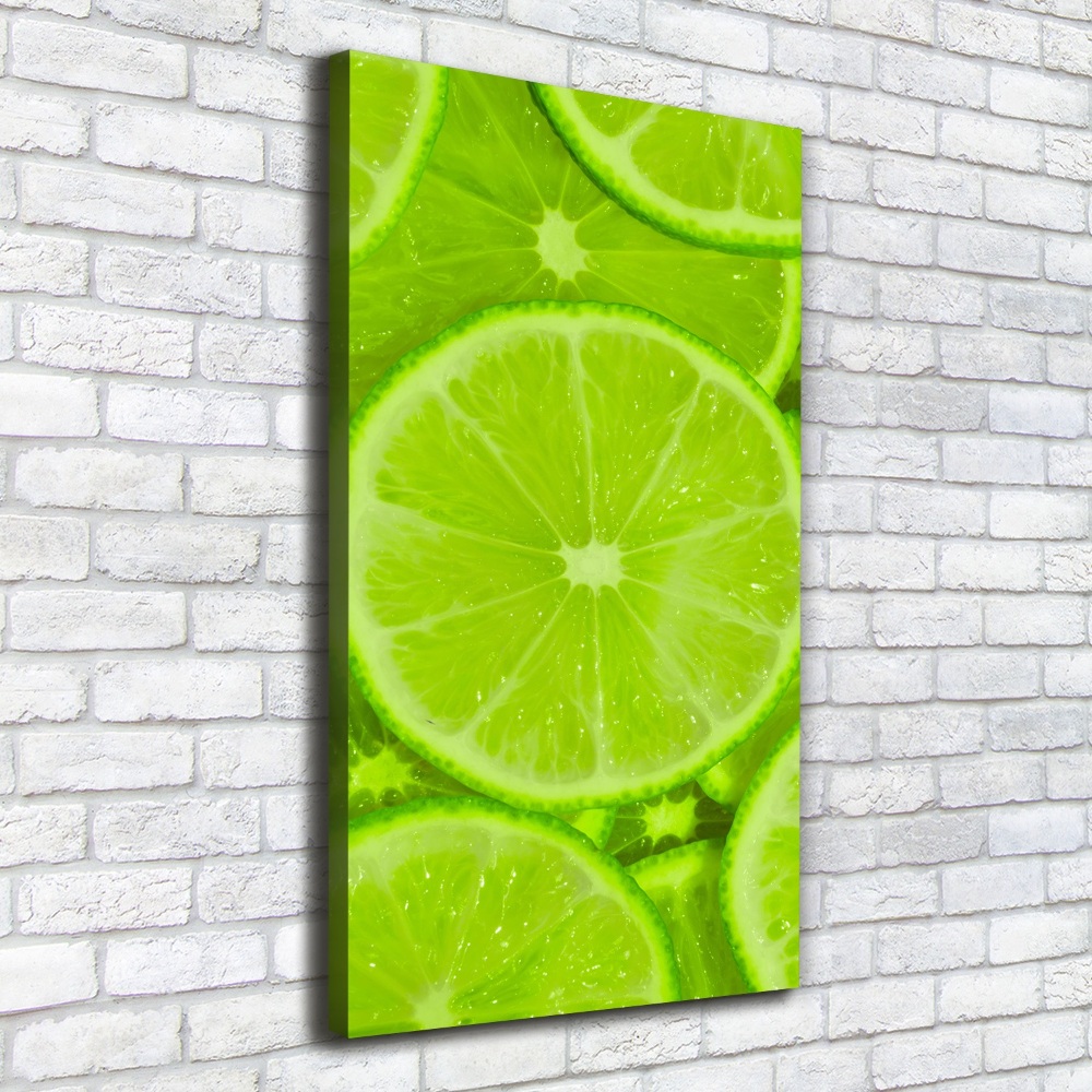 Nowoczesny obraz canvas na ramie pionowy Limonki