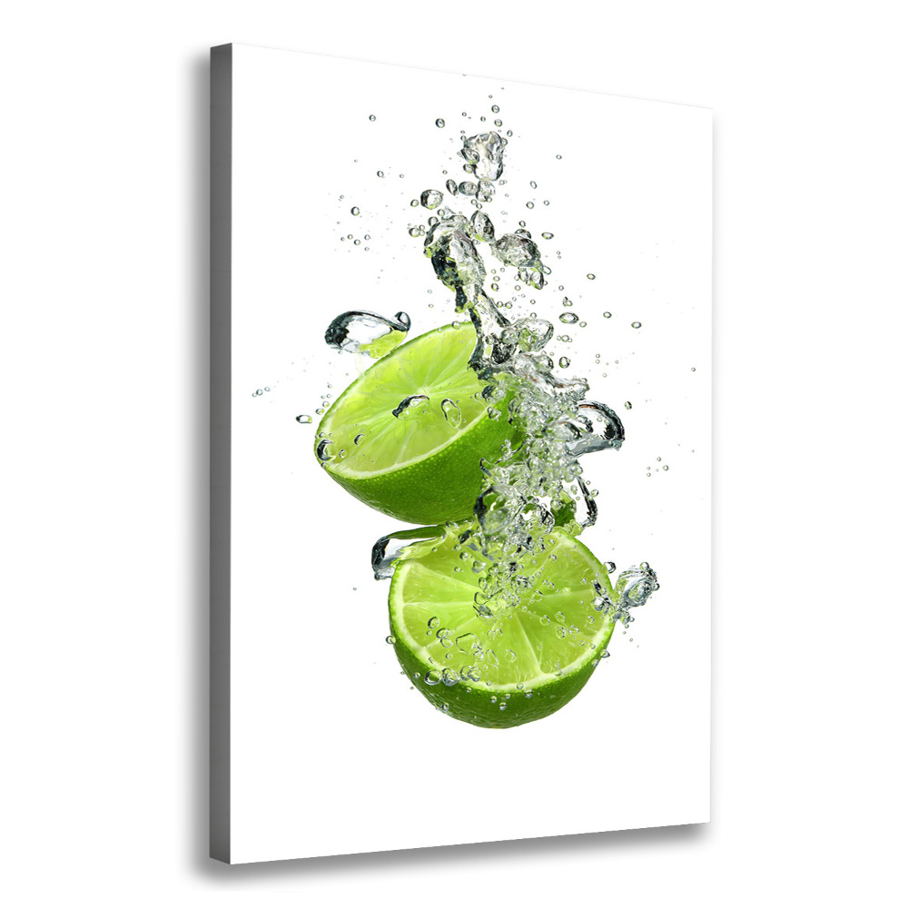 Nowoczesny obraz canvas na ramie pionowy Limonki