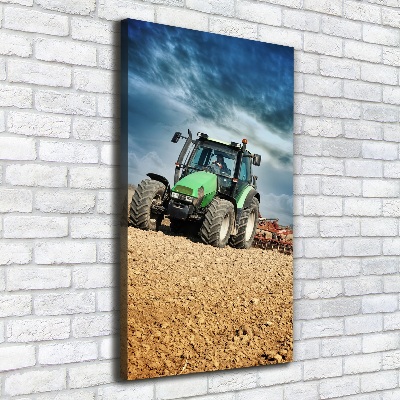 Nowoczesny obraz canvas na ramie pionowy Traktor