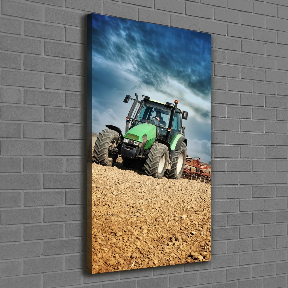Nowoczesny obraz canvas na ramie pionowy Traktor