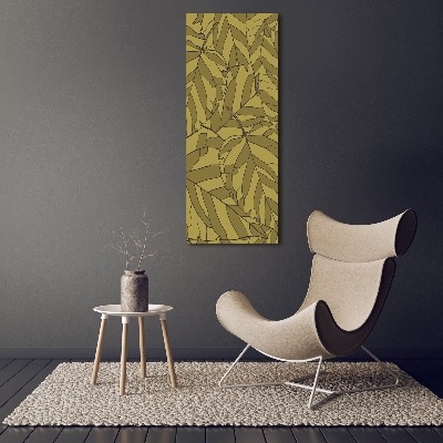 Nowoczesny fotoobraz canvas na ramie pionowy Liście
