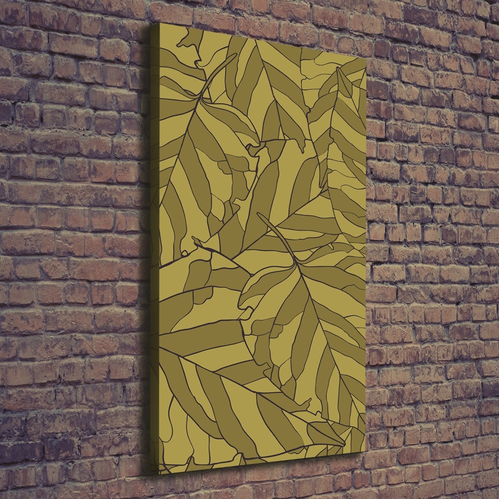 Nowoczesny fotoobraz canvas na ramie pionowy Liście