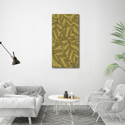 Nowoczesny fotoobraz canvas na ramie pionowy Liście