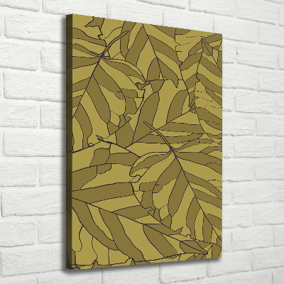 Nowoczesny fotoobraz canvas na ramie pionowy Liście