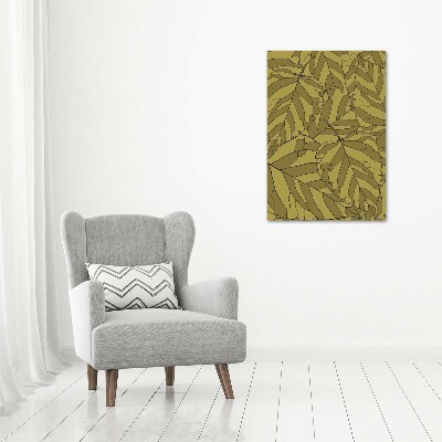 Nowoczesny fotoobraz canvas na ramie pionowy Liście