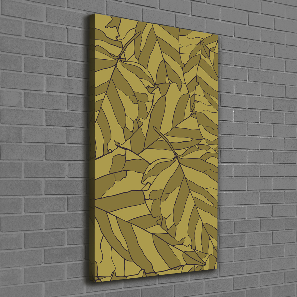 Nowoczesny fotoobraz canvas na ramie pionowy Liście