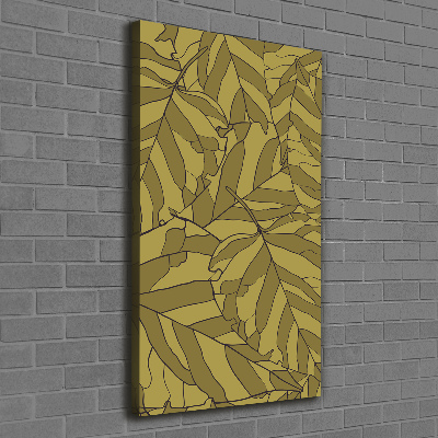 Nowoczesny fotoobraz canvas na ramie pionowy Liście