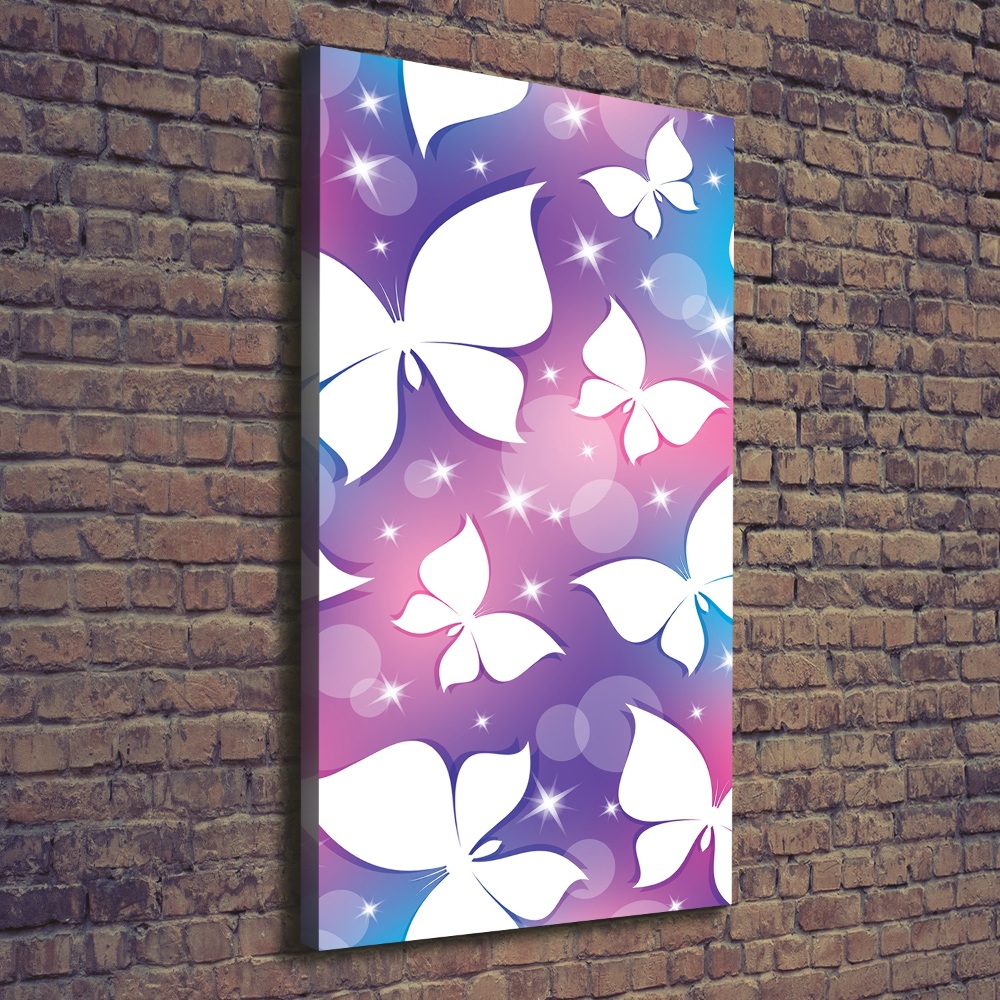 Nowoczesny fotoobraz canvas na ramie pionowy Motyle