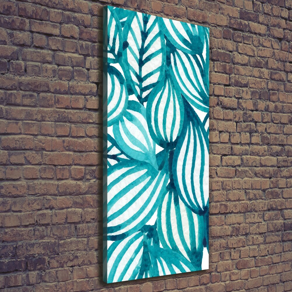 Nowoczesny fotoobraz canvas na ramie pionowy Liście