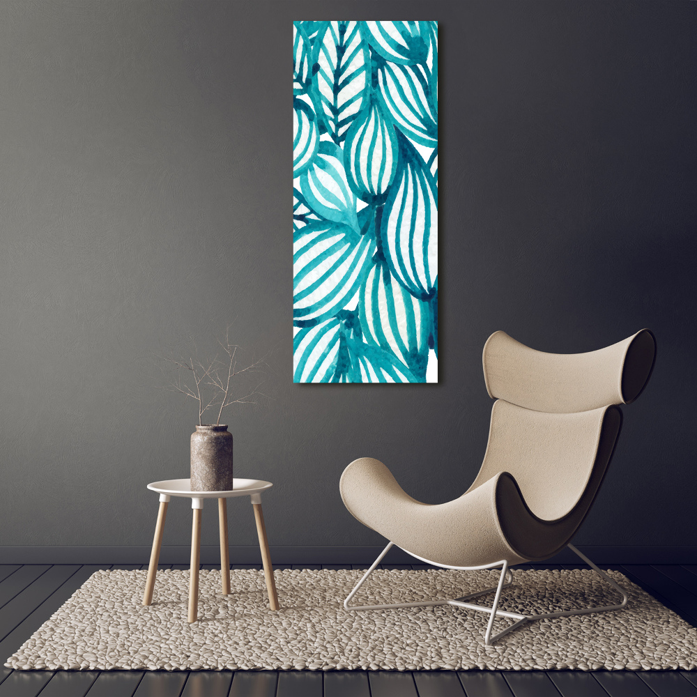 Nowoczesny fotoobraz canvas na ramie pionowy Liście