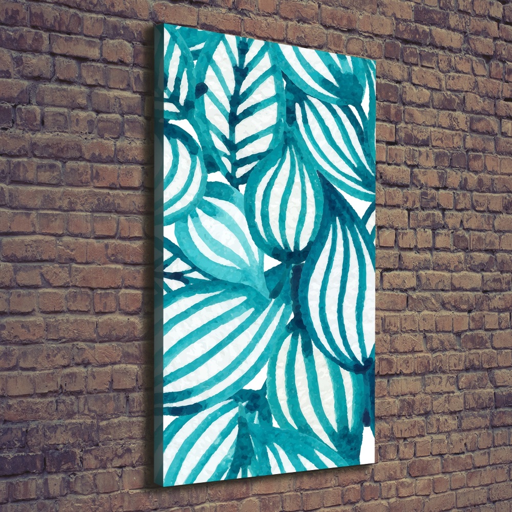 Nowoczesny fotoobraz canvas na ramie pionowy Liście