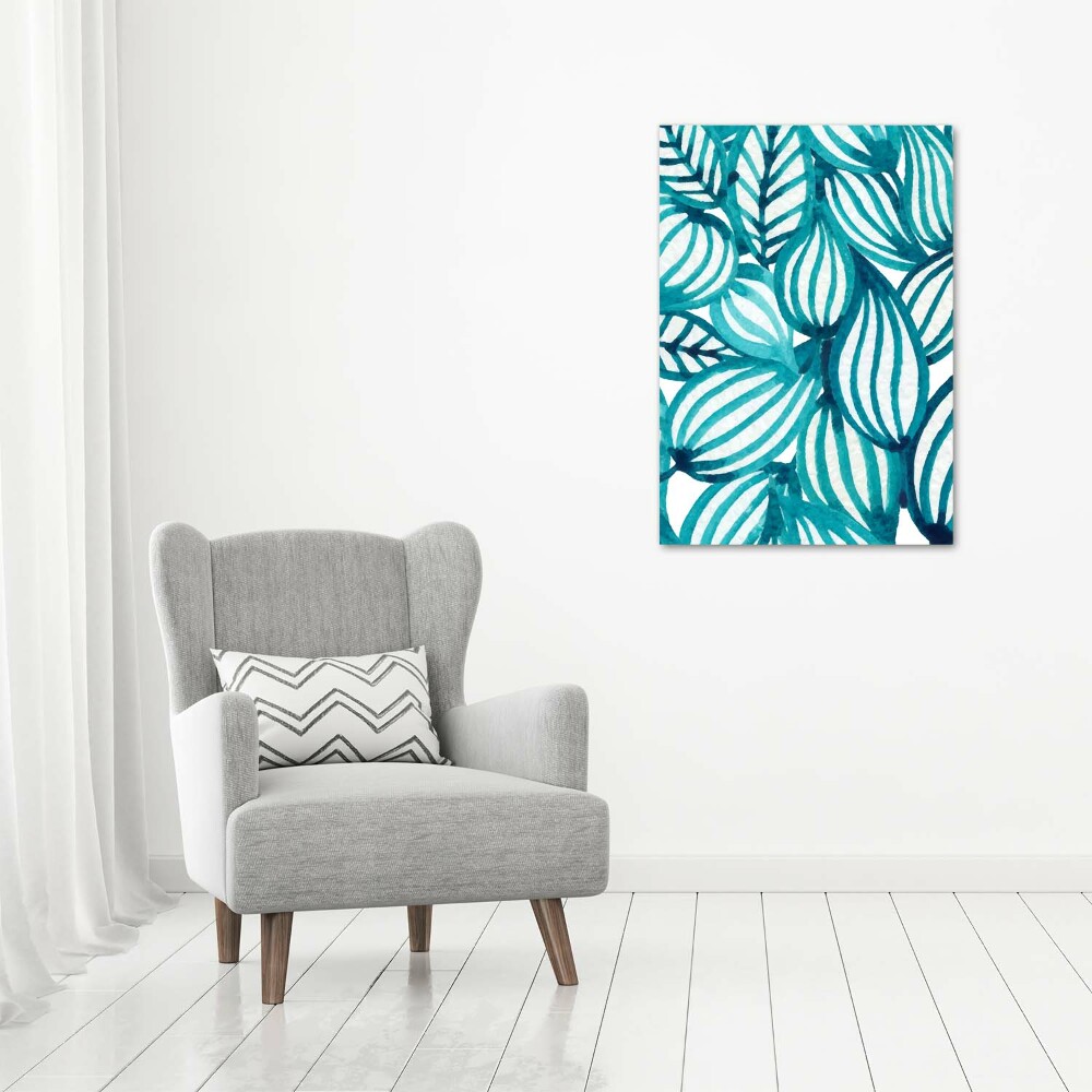 Nowoczesny fotoobraz canvas na ramie pionowy Liście
