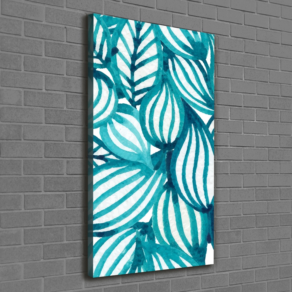 Nowoczesny fotoobraz canvas na ramie pionowy Liście