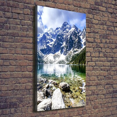 Foto obraz na płótnie pionowy Morskie oko Tatry