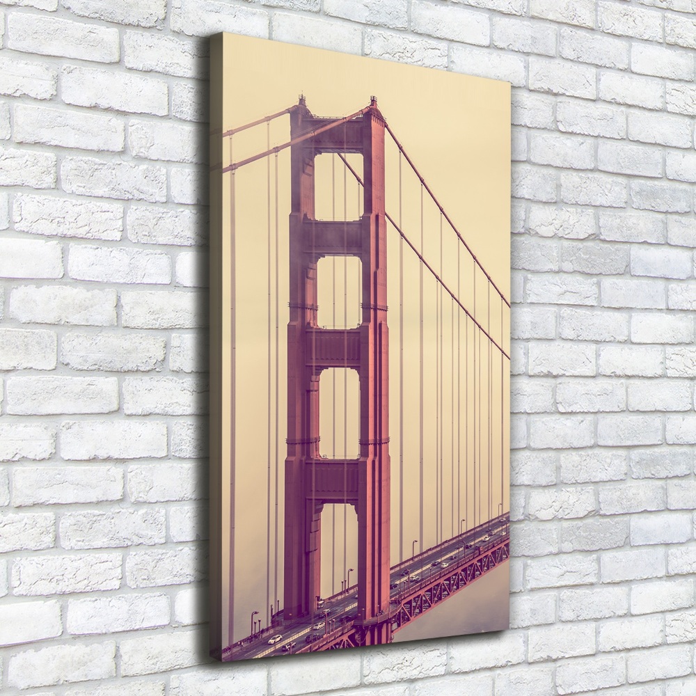 Foto obraz na płótnie pionowy Most San Francisco