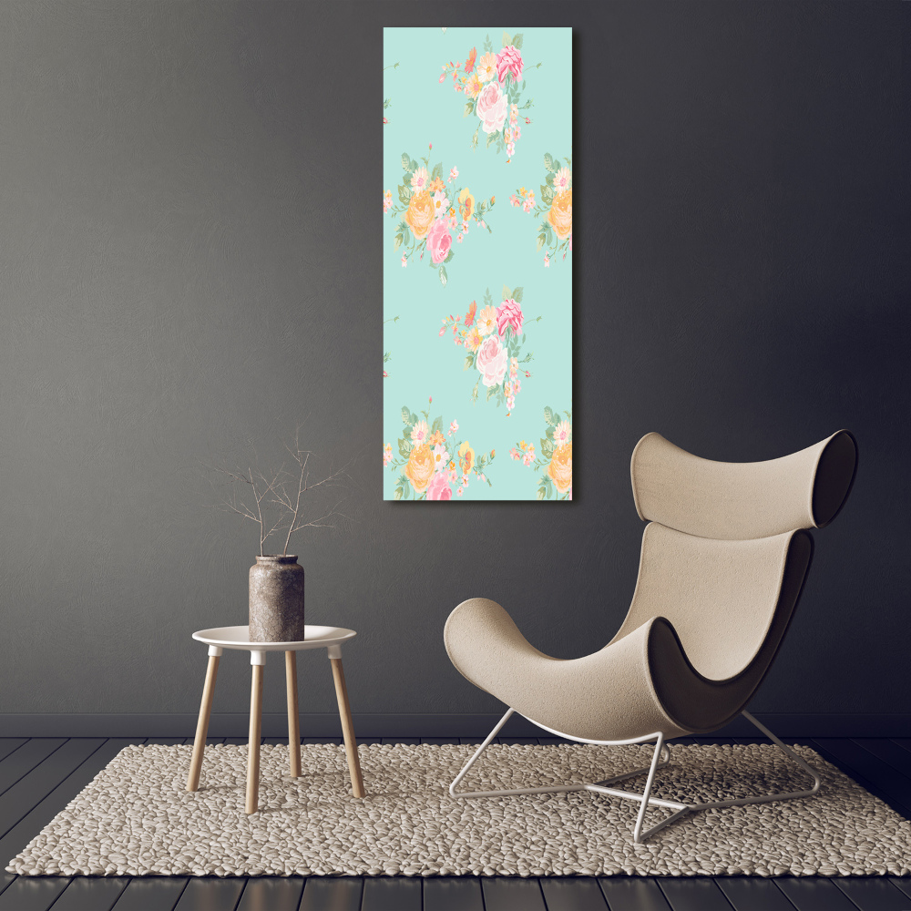 Nowoczesny fotoobraz canvas na ramie pionowy Kwiaty