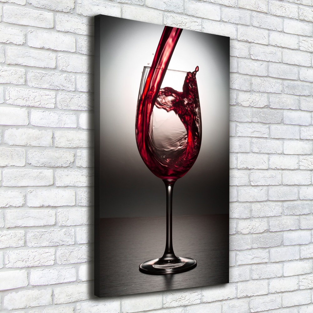 Foto obraz na płótnie pionowy Czerwone wino