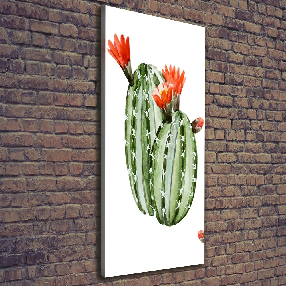 Nowoczesny obraz canvas na ramie pionowy Kaktusy